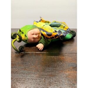 Anne Geddes Baby Doll Butterfly Costume Plush Toy Green Yellow